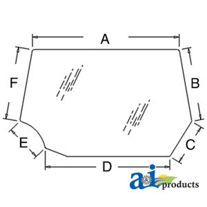 A-284947A2 Glass, Rear, Upper PN: 284947A2