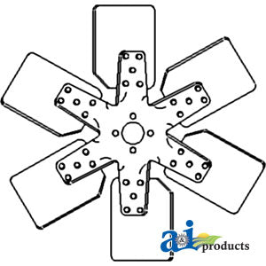 A-293691A1 Fan, 6 Blade PN: 293691A1