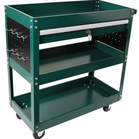 3 Tier Rolling Tool Cart, Heavy Duty Utility Cart Tool