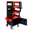 4 LEVEL MULTI PURPOSE TROLLEY FOR DIAGNOSTICS-BLACK RED
