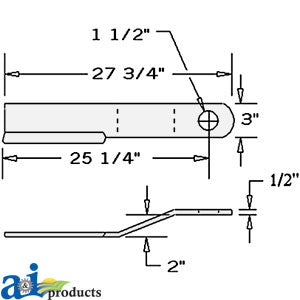 A-80A304 Blade, Rotary Cutter, CCW PN: 80A304