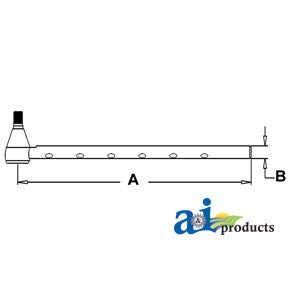 A-3125171R2 Tie Rod, Long PN: 3125171R2