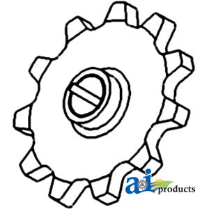 A-312571510 Sprocket, Clean Grain Elevator, Lower PN: 312571510