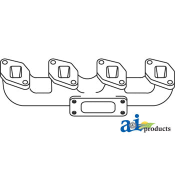 A-3136066R12 Manifold, Vertical Exhaust PN: 3136066R12
