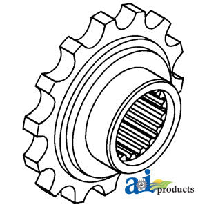 A-303143856 Coupler Sprocket, Front PN: 303143856