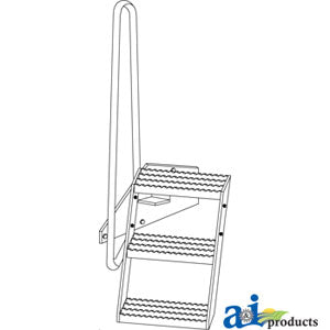 A-3345 Step, Open Station, LH PN: 3345