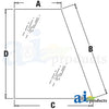 A-338425A1 Glass, Rear, Quarter (RH) PN: 338425A1