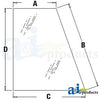 A-338425A1 Glass, Rear, Quarter (RH) PN: 338425A1