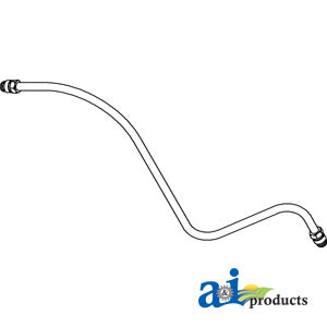 A-356355R11 Fuel Line, Strainer To Carburetor w/ Nuts PN: 356355R11