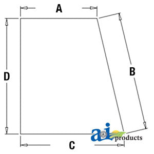 A-360046A1 Glass, Door, Upper (RH) PN: 360046A1
