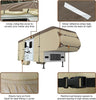 5th Wheel RV Cover Waterproof Camper  With 4  Tire Covers,