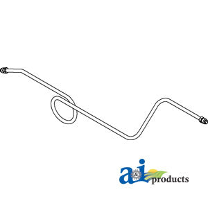 A-361494R11 Fuel Line, Strainer To Carburetor w/ Nuts PN: 361494R11