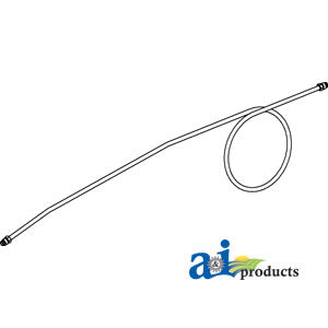 A-365339R1 Fuel Line, Strainer To Carburetor w/ Nuts PN: 365339R1