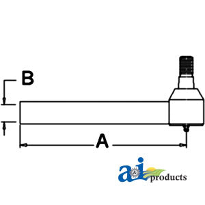 A-3764024M1 Tie Rod w/ Tube PN: 3764024M1