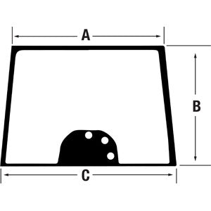 A-3777602M2 Glass, Windshield PN: 3777602M2