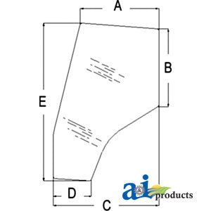 A-3805643M1 Glass, Door (LH) - Tinted PN: 3805643M1