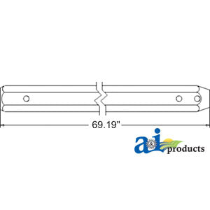 A-389071A1 Shaft, Feeder House, Upper PN: 389071A1