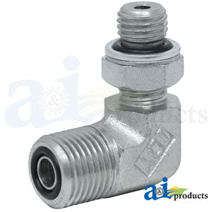 A-38H5022 Elbow Fitting, 90 Deg Adj Stud Elbow, ORFS PN: 38H5022