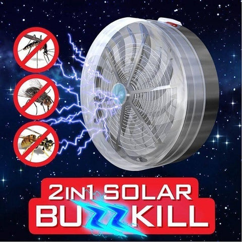 Bug Zapper Solar Powered Mosquito Zappers Insect Fly Pest Trap Outdoor Indoor