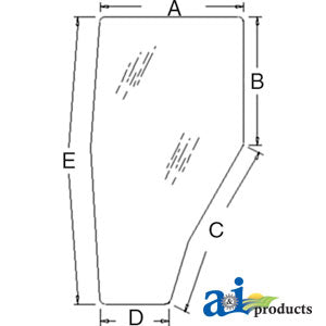 A-3A751-70670 Glass, Door (RH) - Tinted PN: 3A751-70670