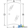 A-3C581-70540 Glass, Side (RH) PN: 3C581-70540