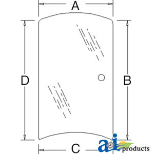 A-3C581-70540 Glass, Side (RH) PN: 3C581-70540