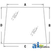 A-3G710-70670 Glass, Door (RH) PN: 3G710-70670