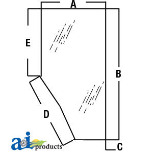 A-3G710-70670 Glass, Door (RH) PN: 3G710-70670
