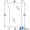 A-3C581-70540 Glass, Side (RH) PN: 3C581-70540
