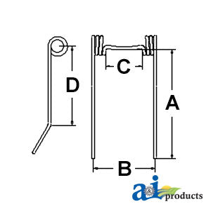 A-41410 Harrow Tooth PN: 41410