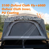 Car Rooftop Tent 120cm,Aluminum Folding for Camping Waterproof, Windproof