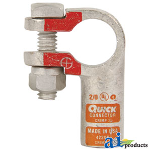 A-4220005P-B Battery Terminal, Pos. Copper Crimp, 2/0 Ga. (5 Pk) PN: 4220005P-B