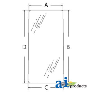 A-4369556 Glass, Rear (LH) PN: 4369556