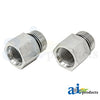 A-43A17 Straight Solid Male ORB X Female ORB Adapter, 2 pack PN: 43A17
