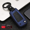 Automotive Carbon Fiber Silicone Key Cover Case Buckle