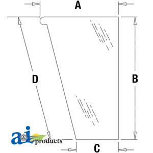 A-448608A1 Glass, Front, Lower (LH) PN: 448608A1