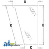 A-448608A1 Glass, Front, Lower (LH) PN: 448608A1