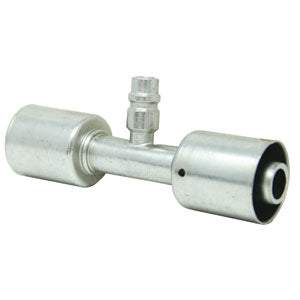 A-461-3115 Straight Splicer w/ R134a Service Port Steel Beadlock Fitting PN: 461-3115