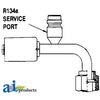 A-461-3270 Steel 90? Female O-Ring w/ R134A Service Port Fitting PN: 461-3270
