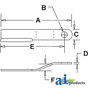 A-464BH Blade, Rotary Cutter, CCW PN: 464BH