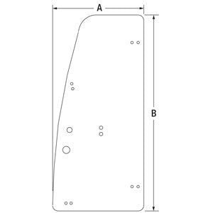 A-4684428 Glass, Cab Door PN: 4684428