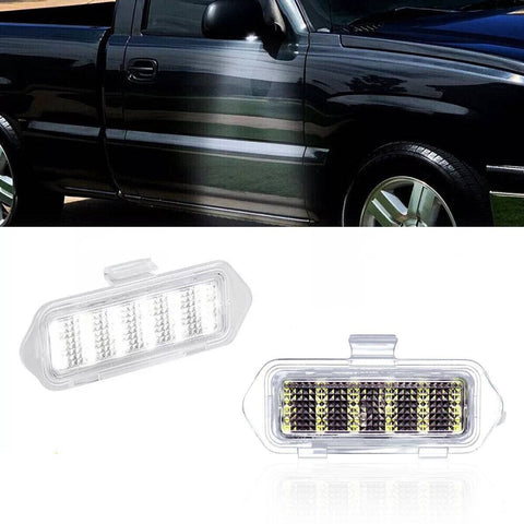 LED Side Mirror Puddle Lights For 03-06 Escalade Silverado Suburban Tahoe Sierra