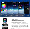 6x Car Underglow Neon Accent Strip Lights Kit RGB Million Multi-Color Music Lamp