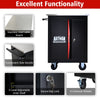 DOUBLE-DOOR CLAPBOARDl MULTI-FUNCTION TOOL CART--BLAK RED