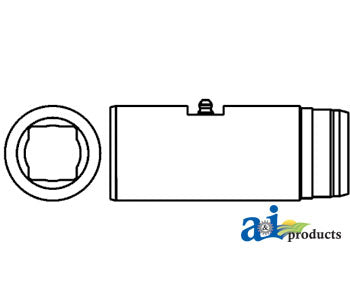 A-500-1400 Rectangular Slip Sleeve (w/ Grease Groove) PN: 500-1400