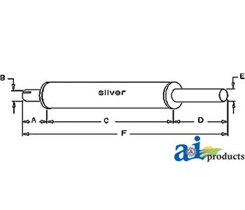 A-505545M92 Muffler PN: 505545M92