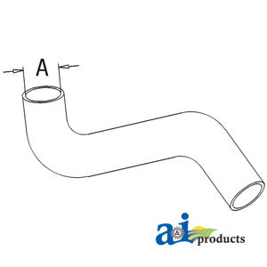 A-512058M1 Radiator Hose, Bottom PN: 512058M1