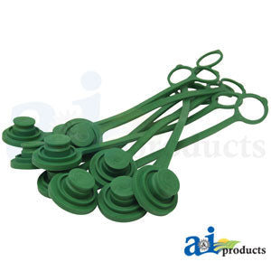 A-5205-4M-GR-P Green Dust Plug, 1/2
