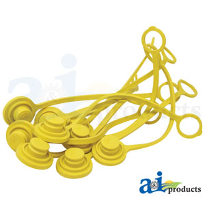 A-5205-4M-YE-P Yellow Dust Plug, 1/2