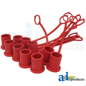 A-5209-4M-RE-P Red Dust Cap, 1/2